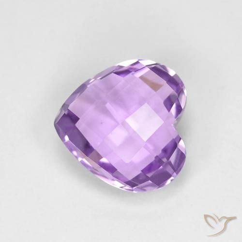 1.87ct Natural Violeta medio Amatista, Corazón, VVS
