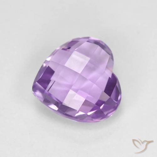 1.97ct Natural Violeta medio Amatista, Corazón, VVS