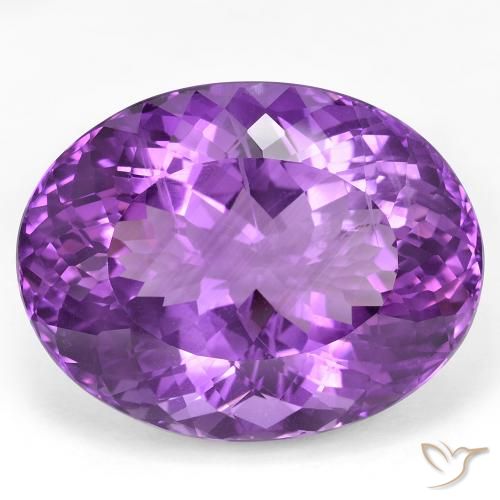 49.66ct Natural Violeta intenso Amatista, Ovalada, VS