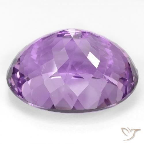 Amatista Violeta intenso natural de 49.66 ct, Ovalada, VS