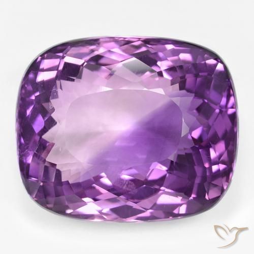 45.20ct Natural Violeta medio Amatista, Forma Cojín, VVS-VS