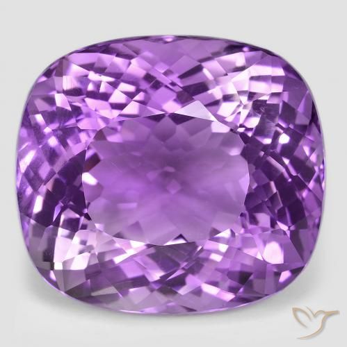 54.24ct Natural Violeta medio Amatista, Forma Cojín, VVS-VS