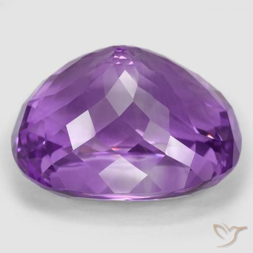 Amatista Violeta vívido natural de 87.56 ct, Forma Cojín, IF