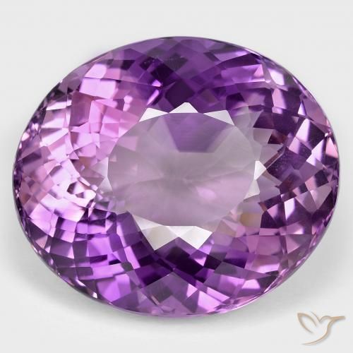 82.02ct Natural Violeta rosado vívido Amatista, Ovalada, VVS