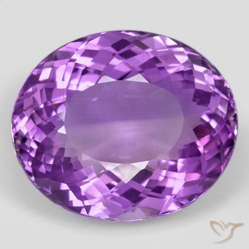 62.72ct Natural Violeta vívido Amatista, Ovalada, VVS-VS