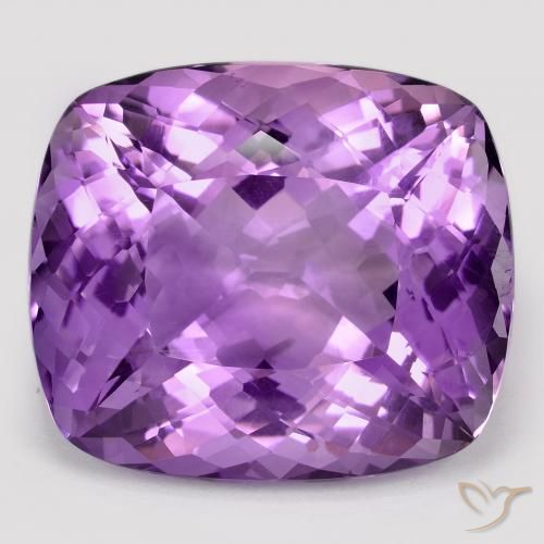 55.74ct Natural Violeta intenso Amatista, Forma Cojín, VVS