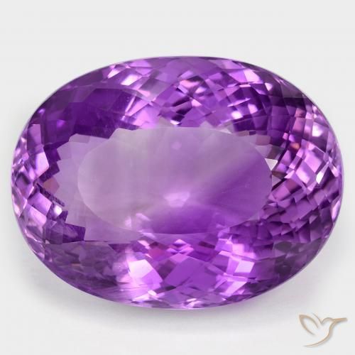 104.56ct Natural Violeta intenso Amatista, Ovalada, VS