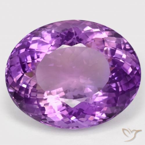 66.68ct Natural Violeta medio Amatista, Ovalada, VVS