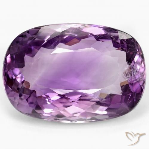 60.06ct Natural Violeta medio claro Amatista, Forma Cojín, VS