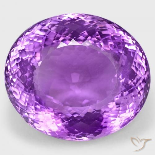 108.70ct Natural Violeta intenso Amatista, Ovalada, VS