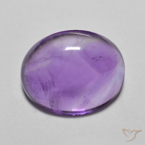 3.60ct Natural Medium Light-Violet Amatista, Ovalada, Transparente