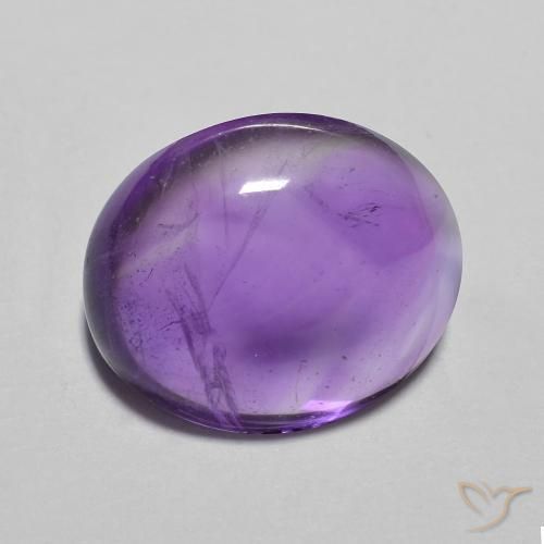 Amatista Medium Light-Violet natural de 3.60 ct, Ovalada, Transparente