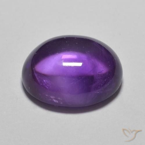 Amatista Medium Light-Violet natural de 3.60 ct, Ovalada, Transparente