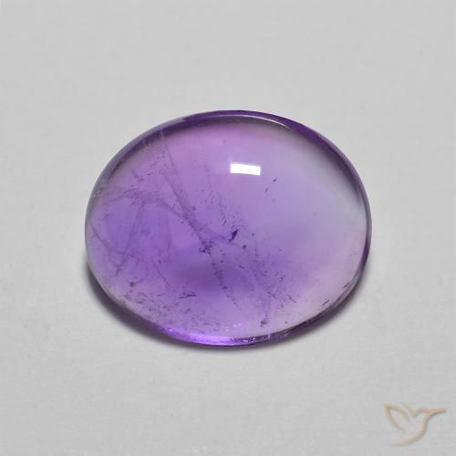 2.51ct Natural Medium Light-Violet Amatista, Ovalada, Transparente