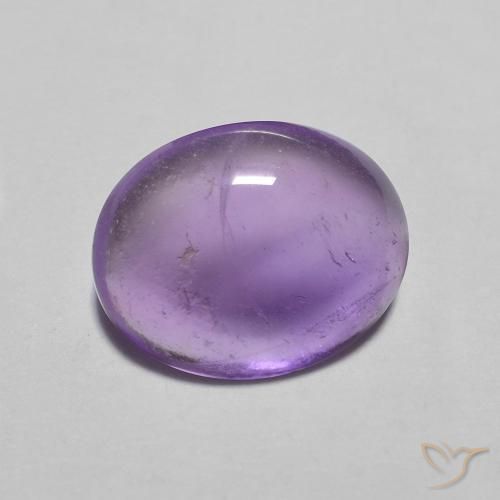 Amatista Medium Light-Violet natural de 2.43 ct, Ovalada, Transparente