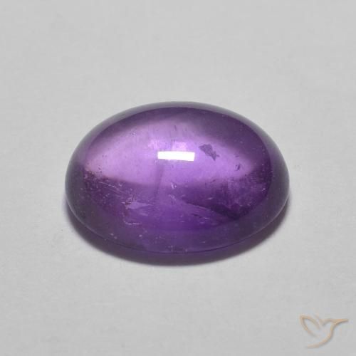 Amatista Medium Light-Violet natural de 2.43 ct, Ovalada, Transparente