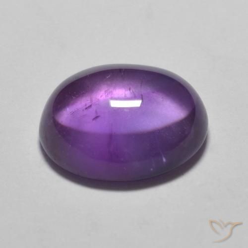 Amatista Violeta rosado natural de 3.46 ct, Ovalada, Transparente