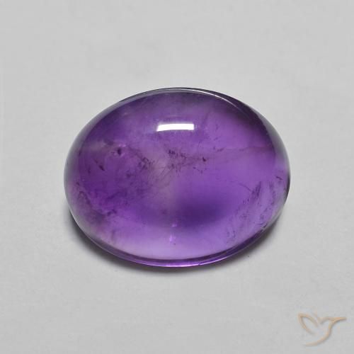 3.19ct Natural Violeta intenso Amatista, Ovalada, Transparente