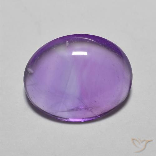 3.16ct Natural Violeta vívido Amatista, Ovalada, Transparente