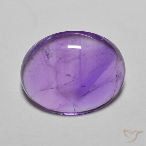 3.71ct Natural Violeta vívido Amatista, Ovalada, Transparente