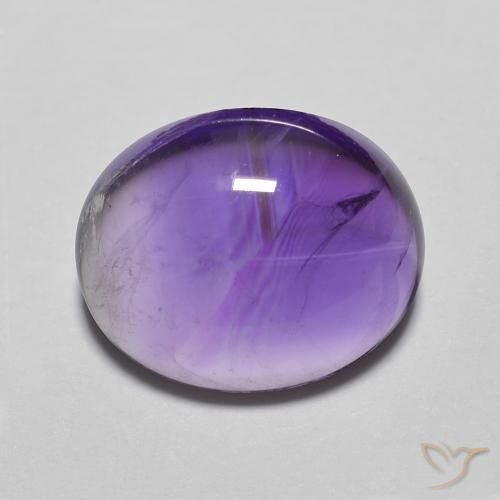 4.22ct Natural Medium Light-Violet Amatista, Ovalada, Transparente