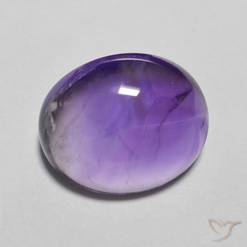 Amatista Medium Light-Violet natural de 4.22 ct, Ovalada, Transparente