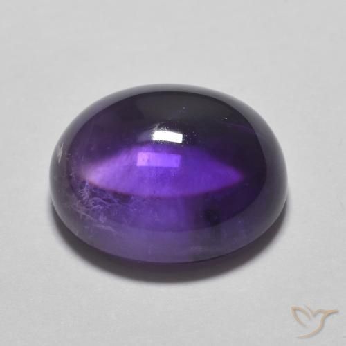 Amatista Medium Light-Violet natural de 4.22 ct, Ovalada, Transparente