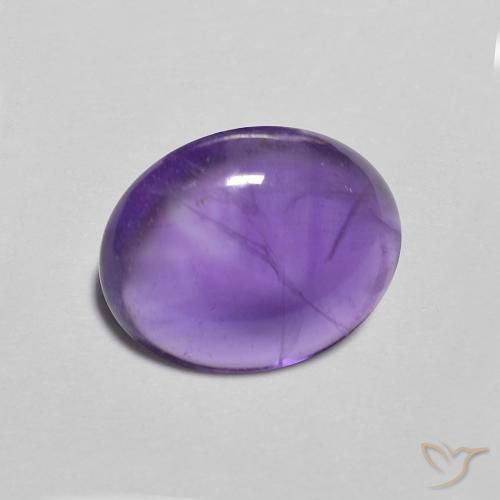 Amatista Medium Light-Violet natural de 2.45 ct, Ovalada, Transparente