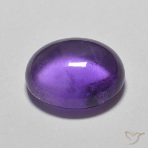 Amatista Violeta rosado natural de 3.55 ct, Ovalada, Transparente