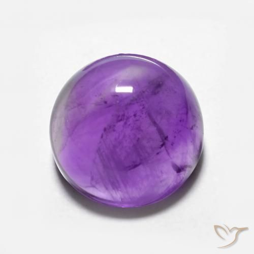 3.67ct Natural Violeta vívido Amatista, Redondo, Transparente