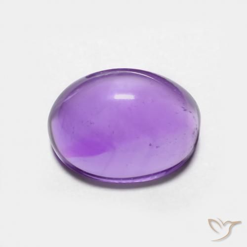 3.09ct Natural Violeta medio Amatista, Ovalada, Transparente