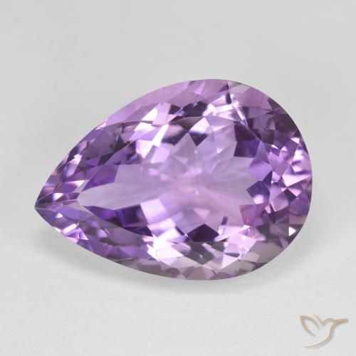 11.09ct Natural Violeta rosado medio Amatista, En forma de pera, VVS-VS
