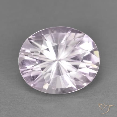 4.69ct Natural Violeta rosáceo claro Amatista, Ovalada, VVS