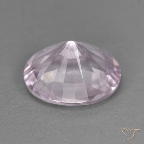 Amatista Violeta rosáceo claro natural de 4.69 ct, Ovalada, VVS