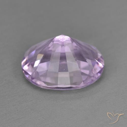 Amatista Violeta medio natural de 4.38 ct, Ovalada, VVS