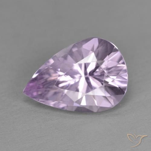 4.65ct Natural Violeta iris claro Amatista, En forma de pera, VVS