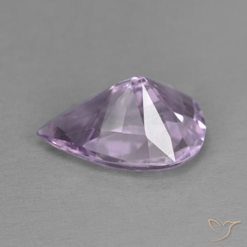 Amatista Violeta iris claro natural de 4.65 ct, En forma de pera, VVS