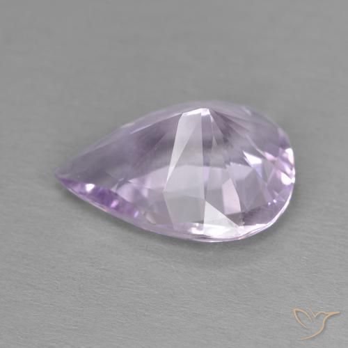 Amatista Violeta claro natural de 3.36 ct, En forma de pera, VVS