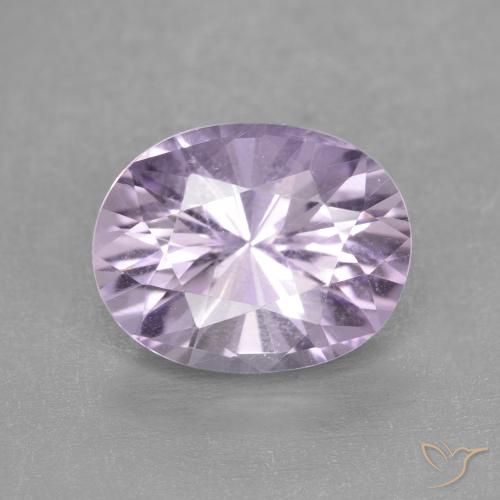 2.82ct Natural Violeta claro Amatista, Ovalada, VVS