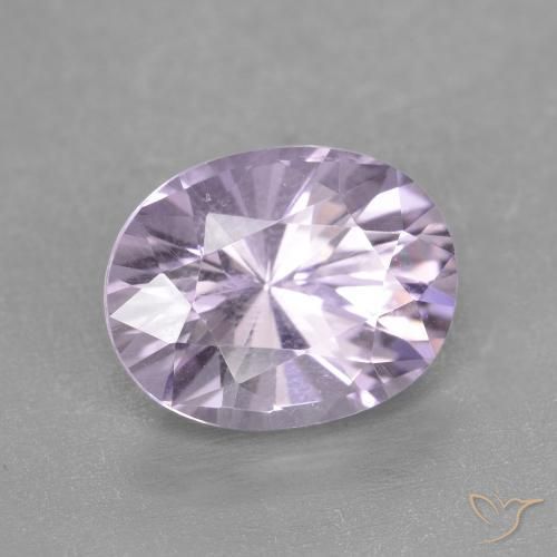 Amatista Violeta claro natural de 2.82 ct, Ovalada, VVS