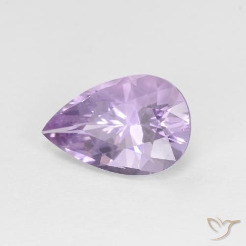 Amatista Violeta iris claro natural de 2.35 ct, En forma de pera, VVS