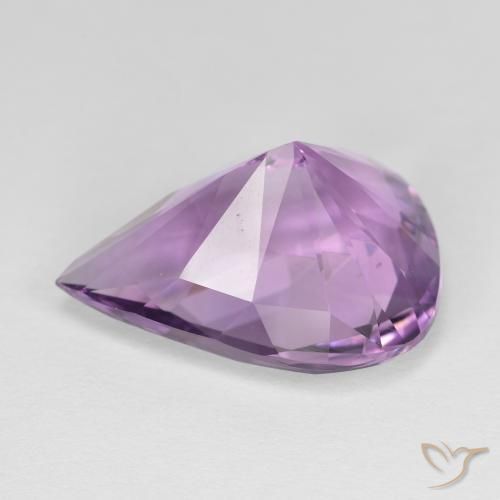 Amatista Violeta iris natural de 8.26 ct, En forma de pera, VVS