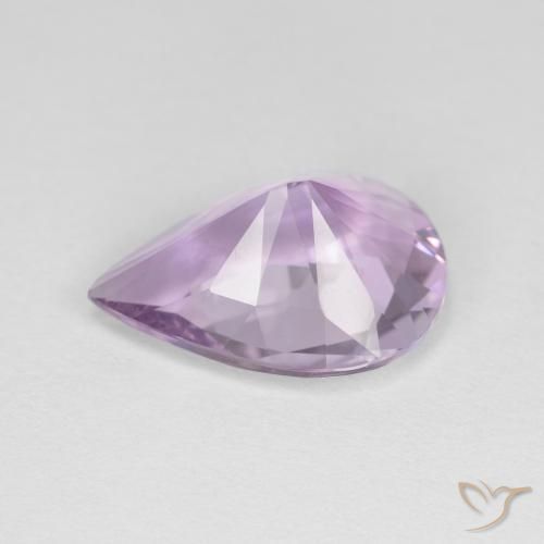Amatista Violeta medio natural de 2.65 ct, En forma de pera, VVS