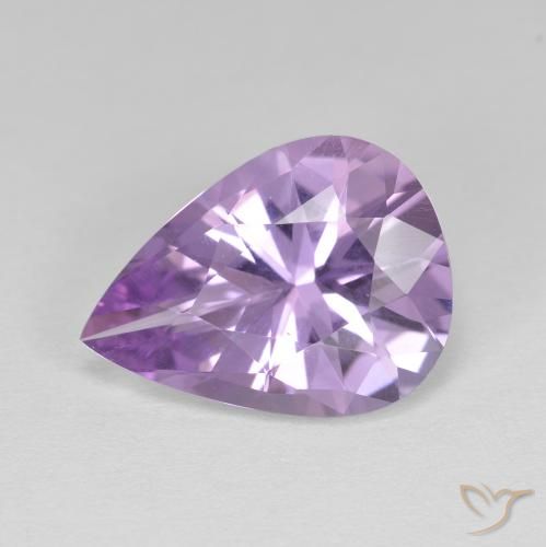 3.74ct Natural Violeta medio Amatista, En forma de pera, VVS