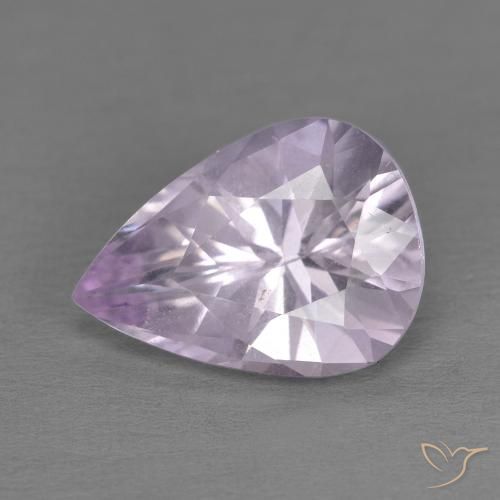 3.27ct Natural Violeta iris claro Amatista, En forma de pera, VS