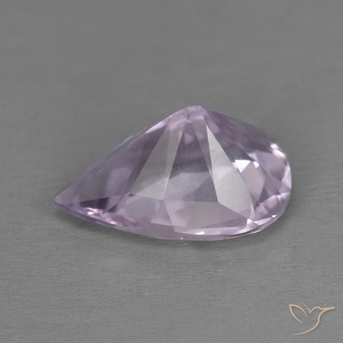 Amatista Violeta iris claro natural de 3.27 ct, En forma de pera, VS