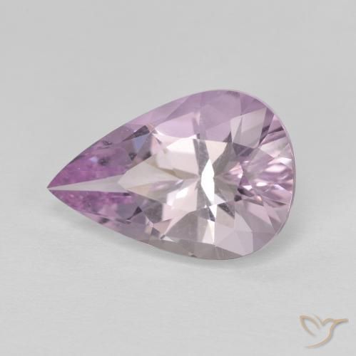 3.93ct Natural Violeta-rosado claro Amatista, En forma de pera, VVS-VS