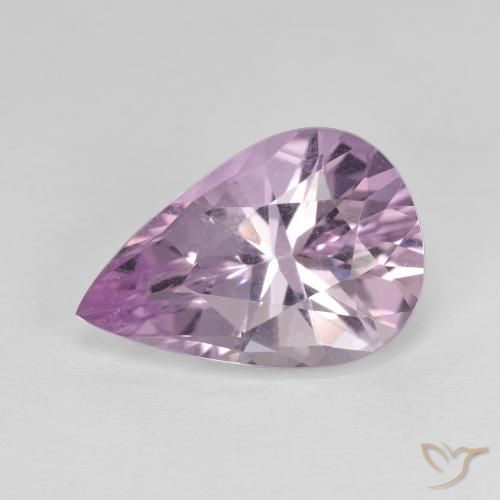 Amatista Violeta-rosado claro natural de 3.93 ct, En forma de pera, VVS-VS