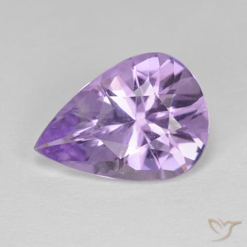 3.86ct Natural Medium Light-Violet Amatista, En forma de pera, VVS-VS