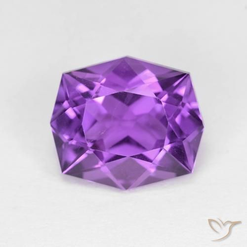 4.36ct Natural Violeta medio Amatista, Elegante, VVS-VS